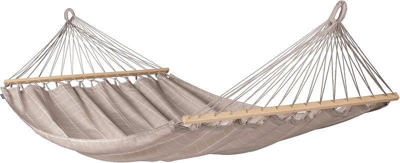 LA SIESTA Alisio Double Spreader Bar Hammock (Size L - 160 cm) (Almond) - Image 1